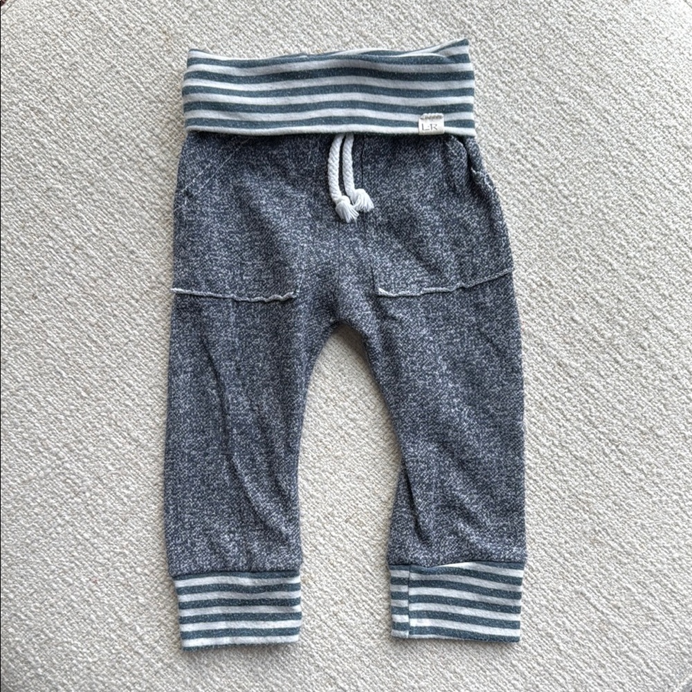 Lulu & Roo Gray Striped Kids Pants
